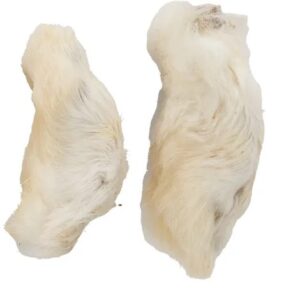 Zampe di coniglio con pelo