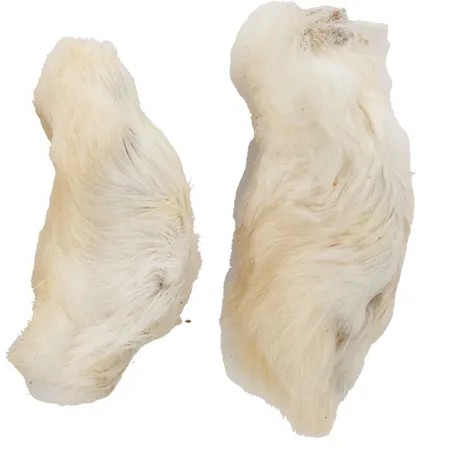 Zampe di coniglio con pelo